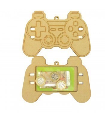Laser Cut 3mm Playstation Gaming Controller Gift Card and Money Holder